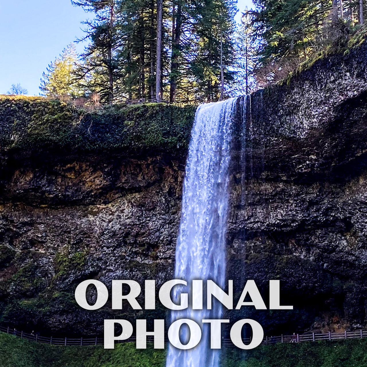 Silver Falls State Park Poster-WPA (Silver Falls in the Spring)