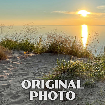 Sleeping Bear Dunes National Lakeshore Poster-WPA (Empire Bluffs Sunset)