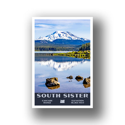 South Sister Poster-WPA (Three Sisters Wilderness) (Oregon State)