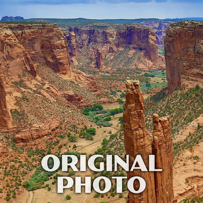 Canyon De Chelly National Monument Poster-WPA (Spider Rock)