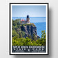 split rock lighthouse state park poster