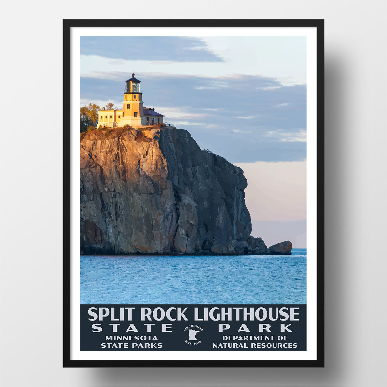 Split Rock Lighthouse State Park Poster-WPA (Sunset) – Just Go Travel ...