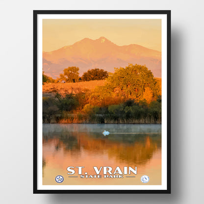 st. vrain state park poster