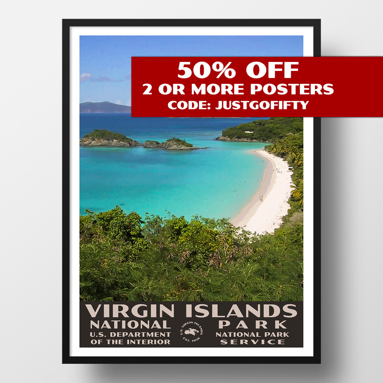 virgin islands national park poster