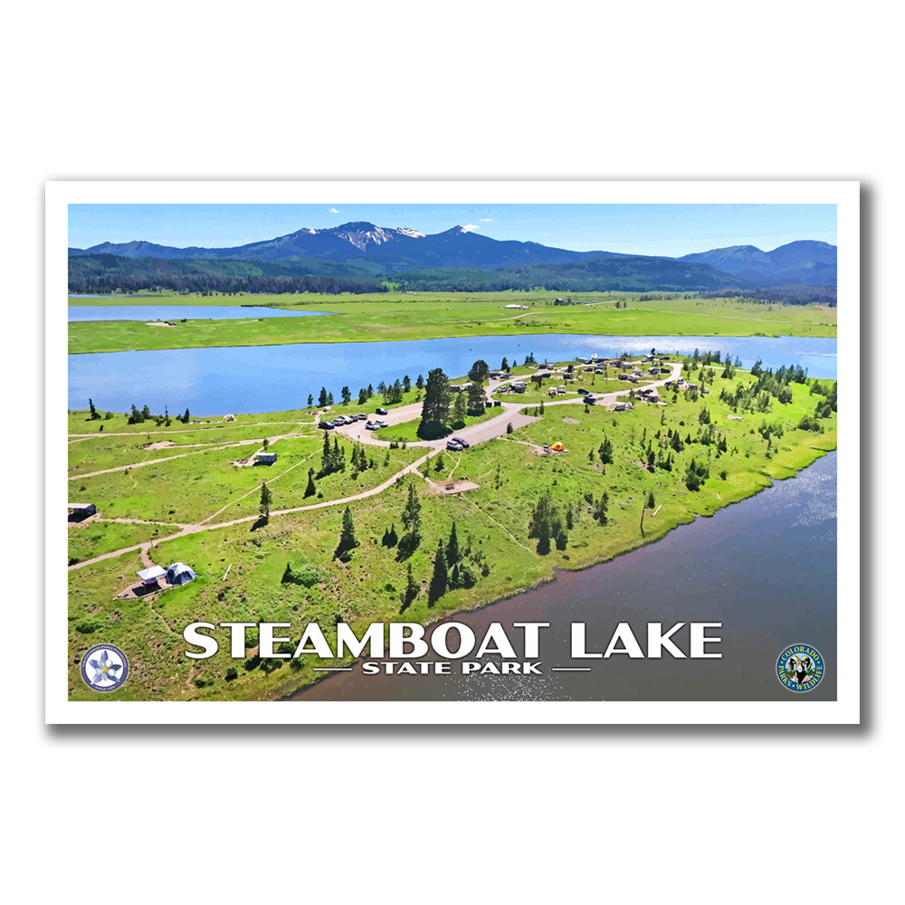Steamboat Lake State Park Poster - WPA (Campground) - CPF / SLSP