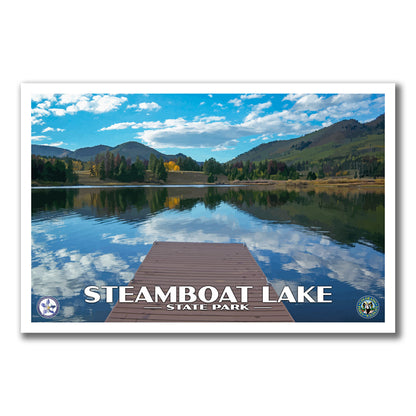 Steamboat Lake State Park Poster - WPA (Dock) - CPF / SLSP