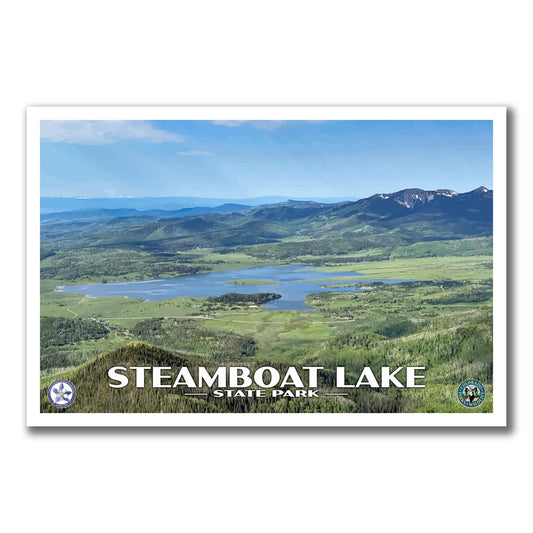 Steamboat Lake State Park Poster - WPA (Panorama) - CPF / SLSP