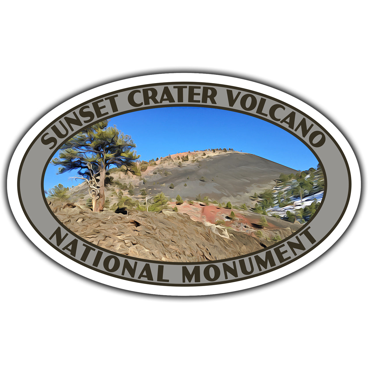 Sunset Crater Volcano National Monument Sticker (Volcano View) – Just ...