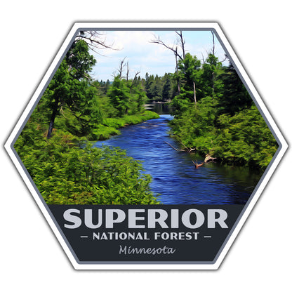 Superior national forest sticker
