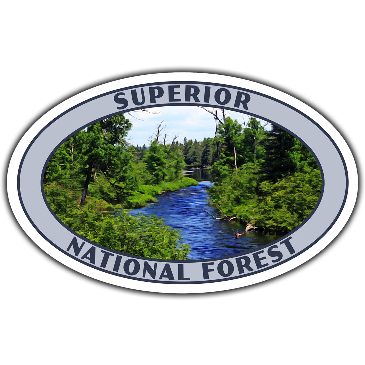 Superior national forest sticker