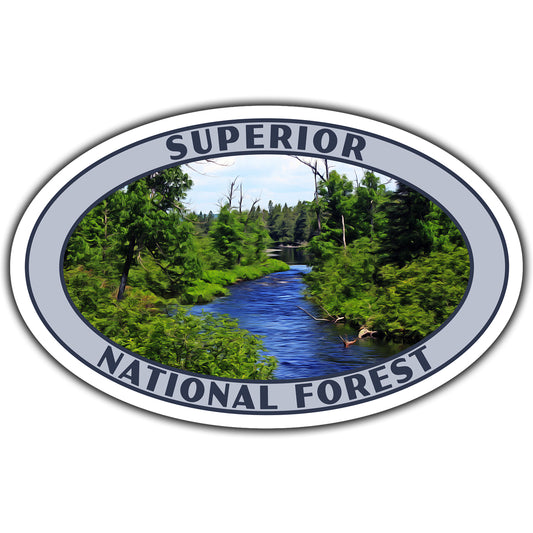 Superior national forest sticker