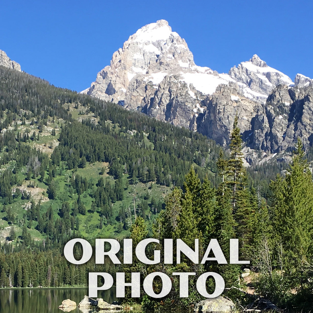 Grand Teton National Park Poster-WPA (Taggart Lake)