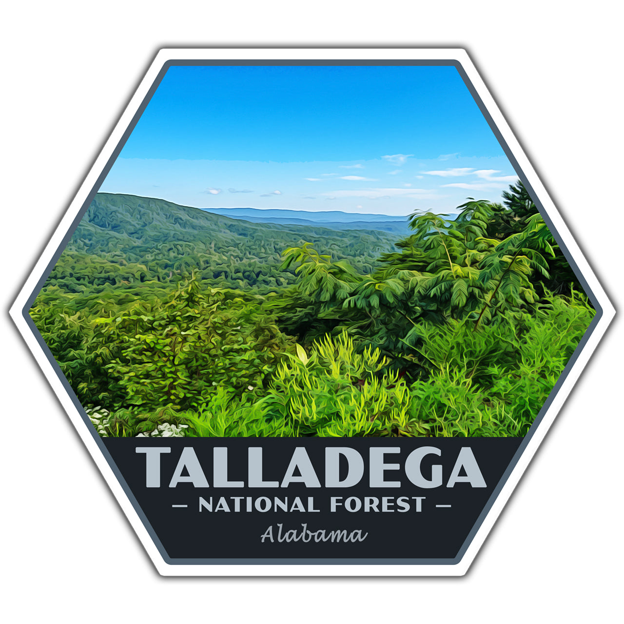 Talladega national forest sticker