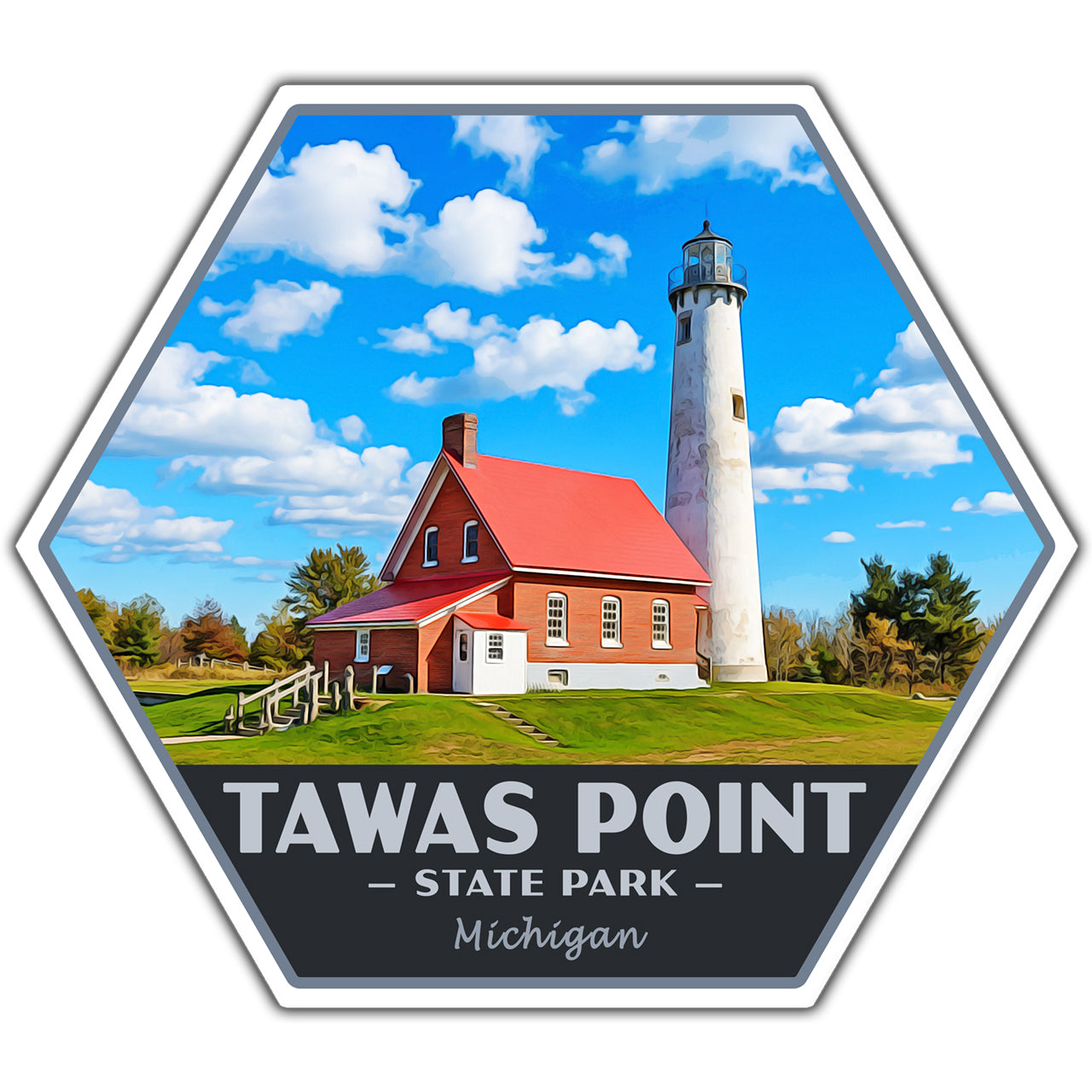Tawas Point state park sticker