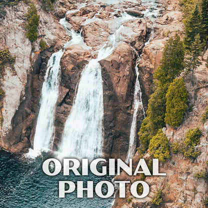 Tettegouche State Park Poster-WPA (Baptism River Falls)