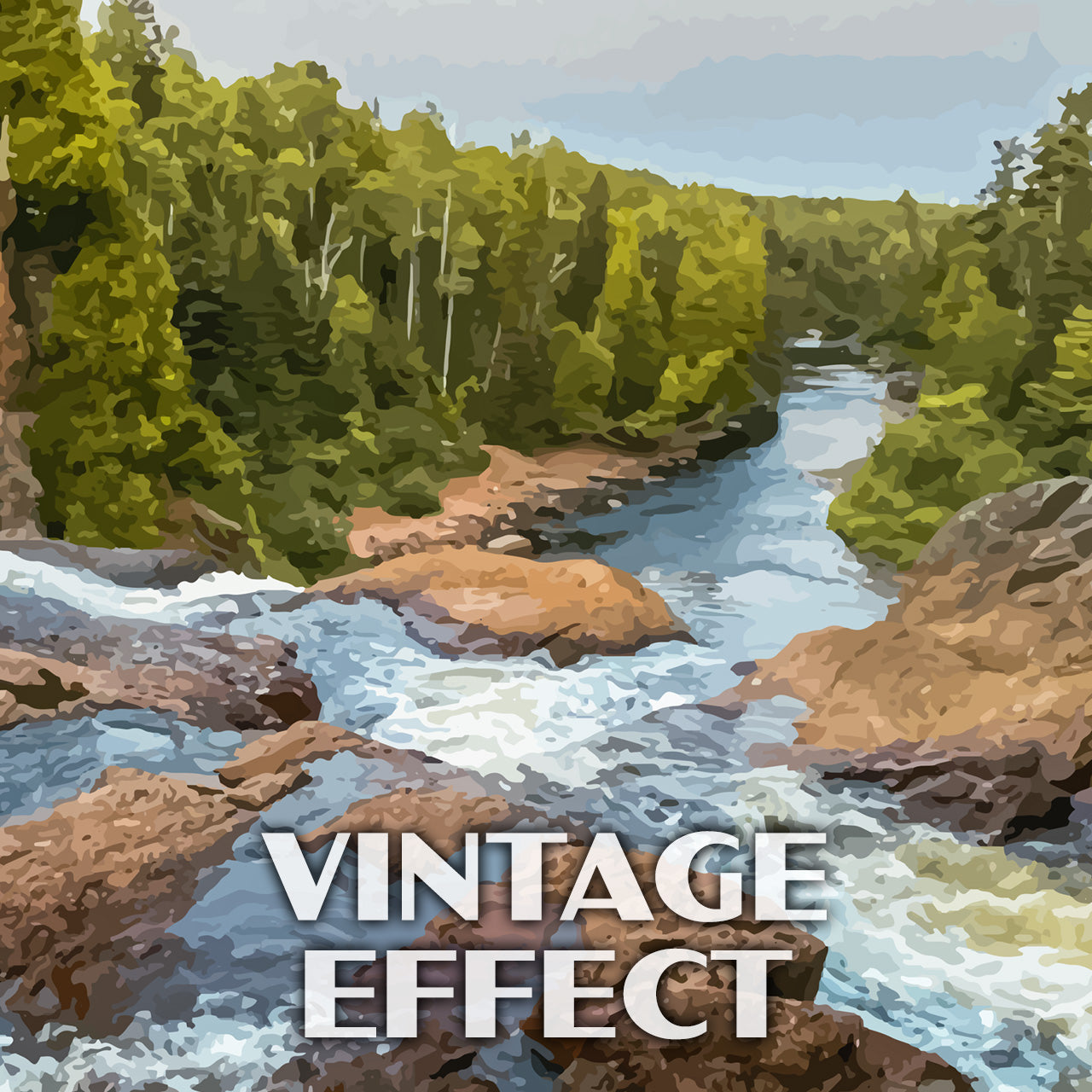 Tettegouche State Park Poster-WPA (Baptism River)