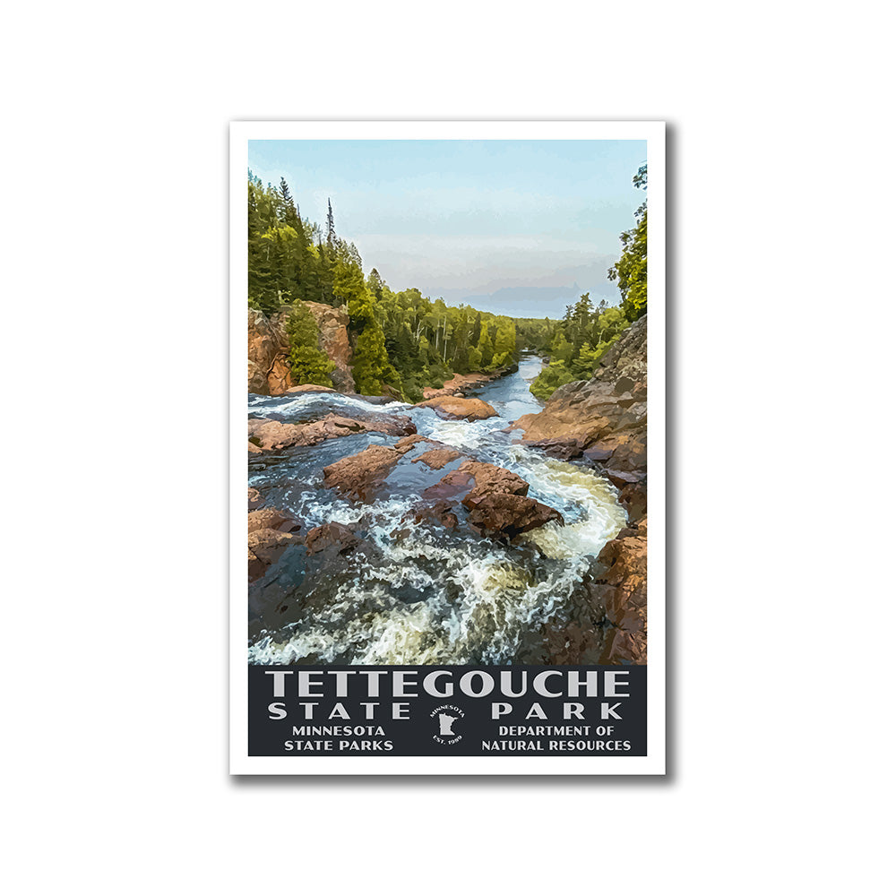 Tettegouche State Park Poster-WPA (Baptism River)