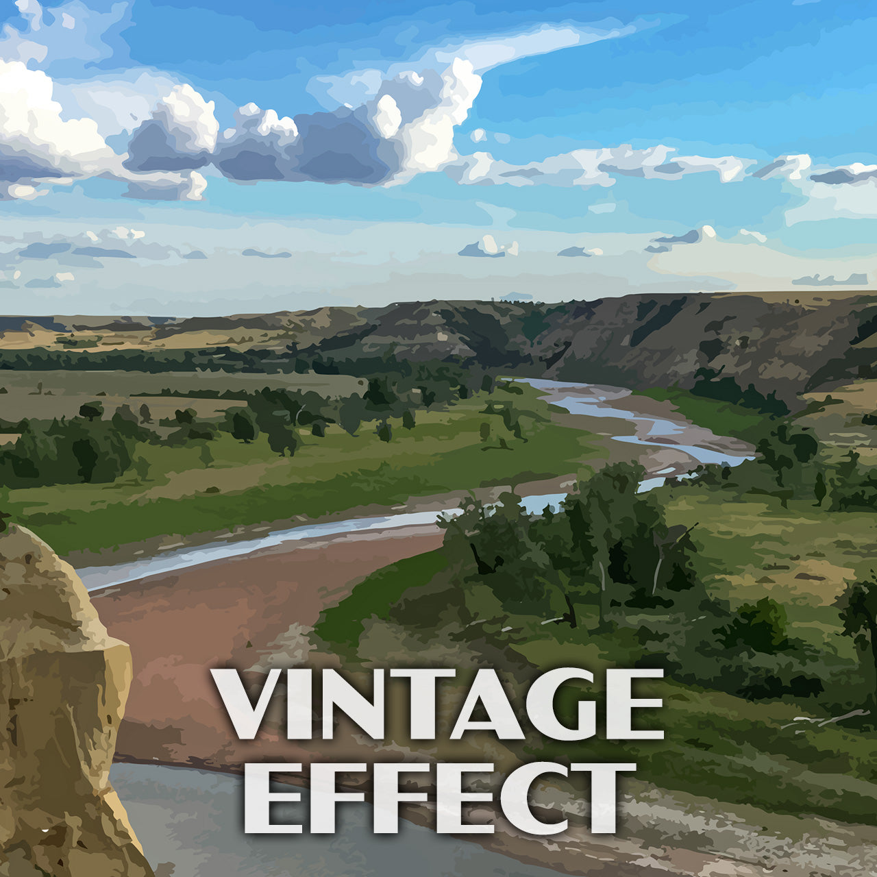Theodore Roosevelt National Park Poster-WPA (Wind Canyon)