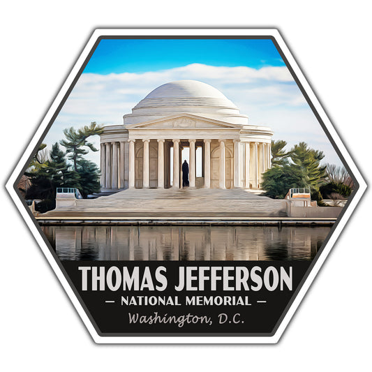 Thomas Jefferson national memorial sticker