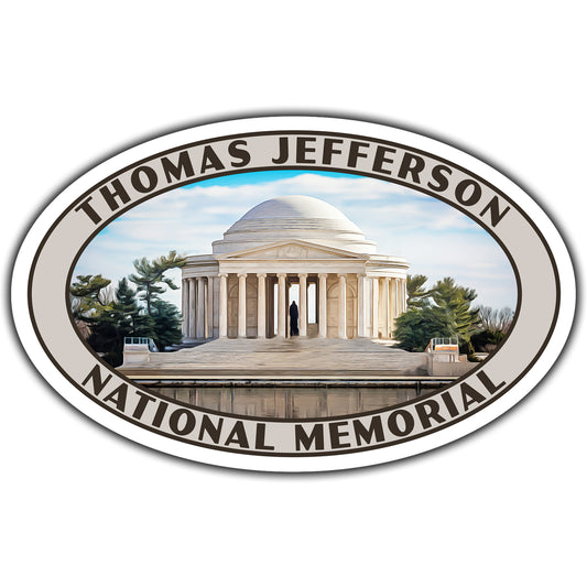 Thomas Jefferson national memorial sticker