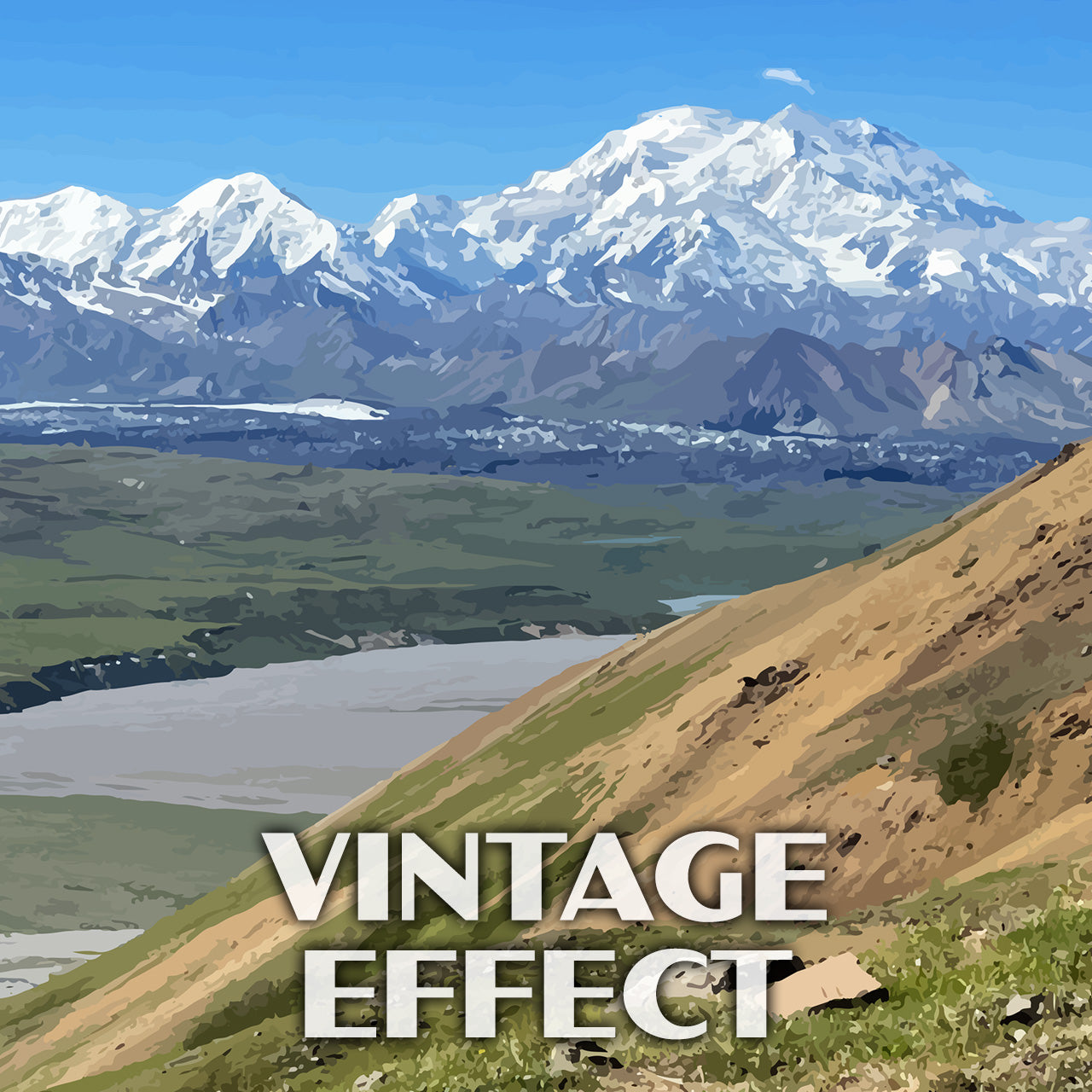 Denali National Park Poster-WPA (Thorofare Pass)