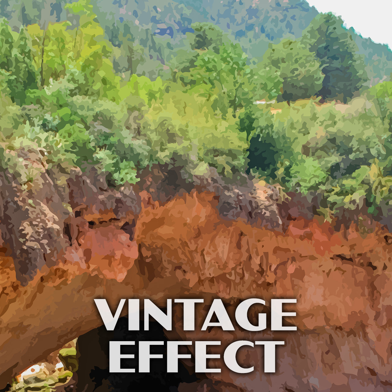 Tonto Natural Bridge State Park Poster-WPA (Bridge View)