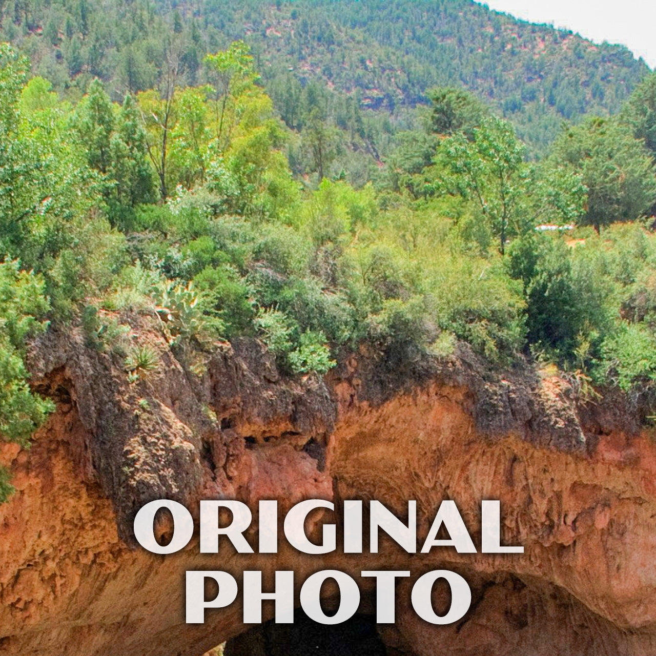 Tonto Natural Bridge State Park Poster-WPA (Bridge View)