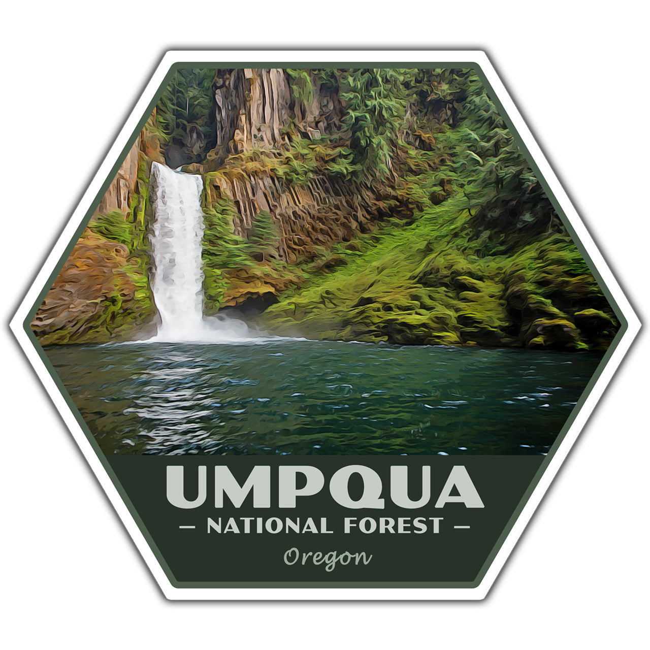 Umpqua national forest sticker