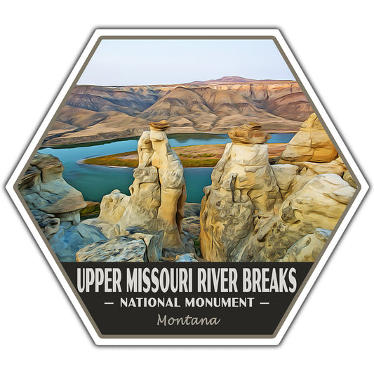 Upper Missouri River Breaks national monument sticker