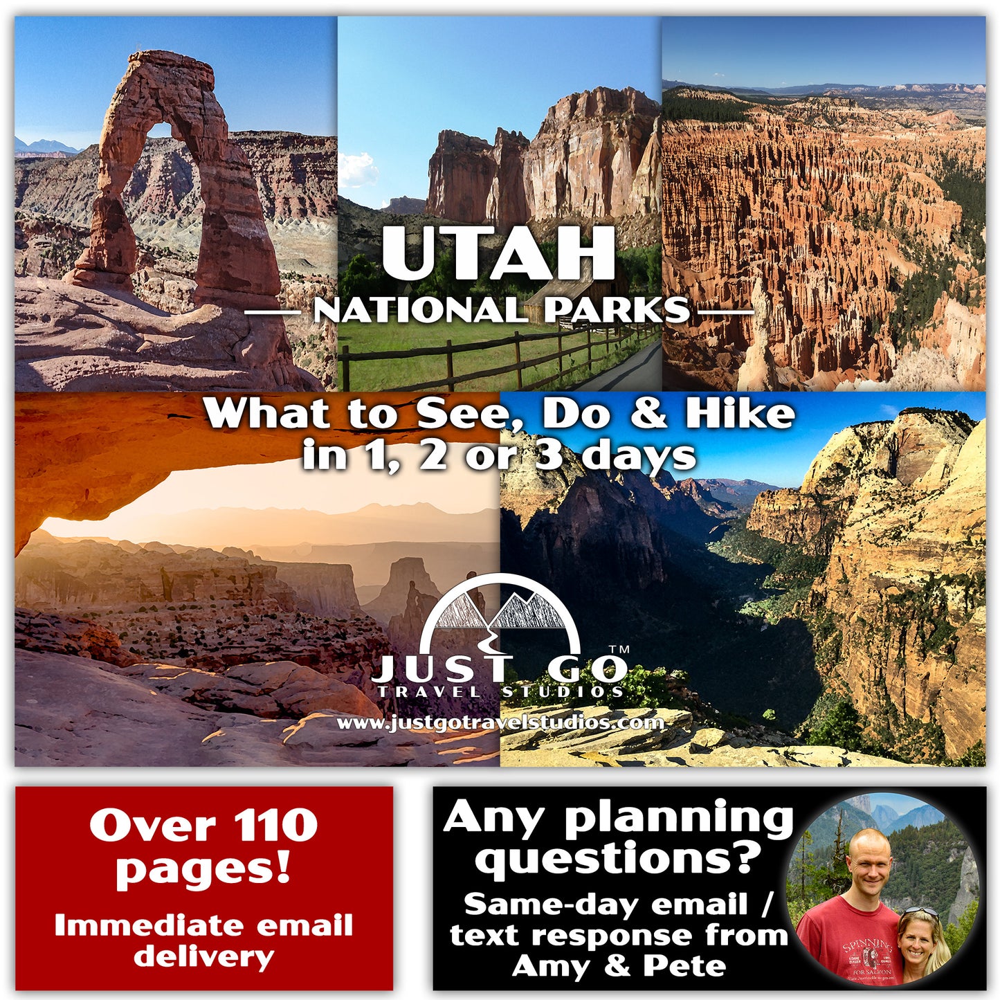 Utah National Parks Itinerary (Digital Download)