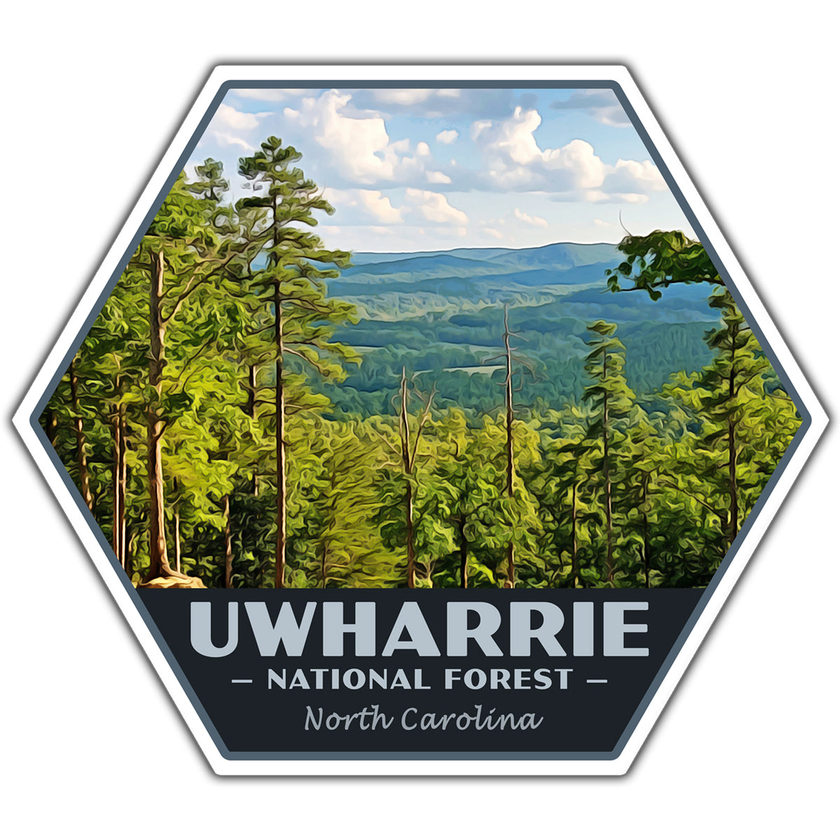 uwharrie national forest sticker