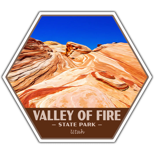 Valley of Fire state park sticker