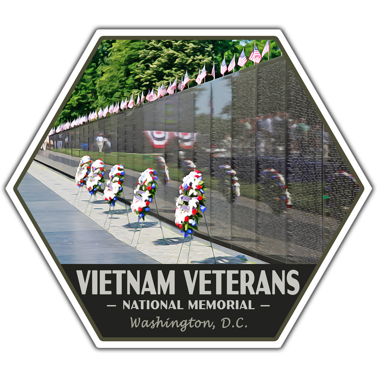 Vietnam Veterans national memorial sticker