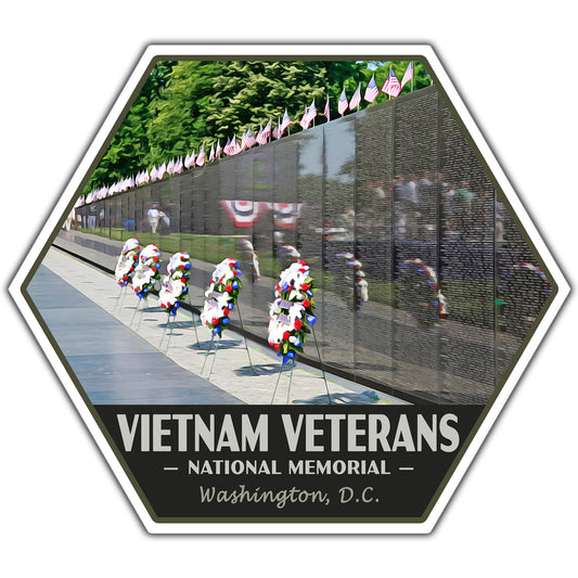 Vietnam Veterans national memorial sticker