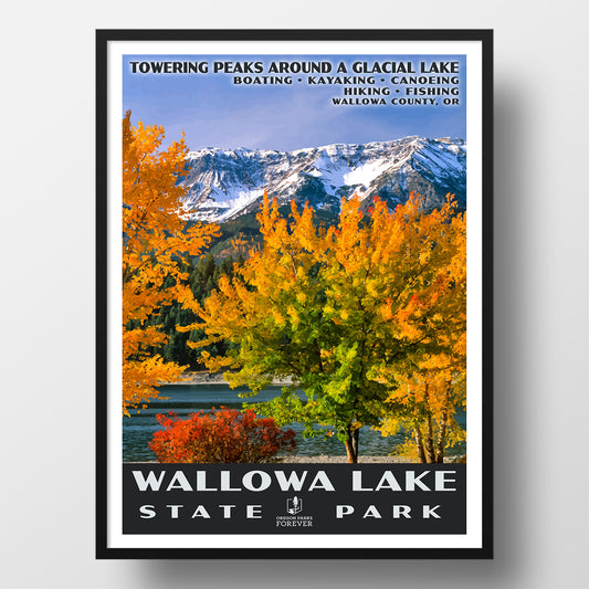 Wallowa Lake State Park Poster - WPA (Fall) - OPF