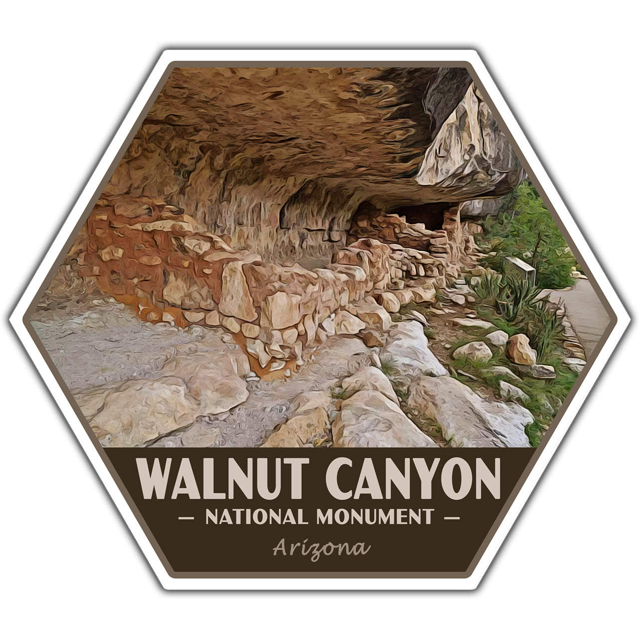 Walnut Canyon national monument sticker