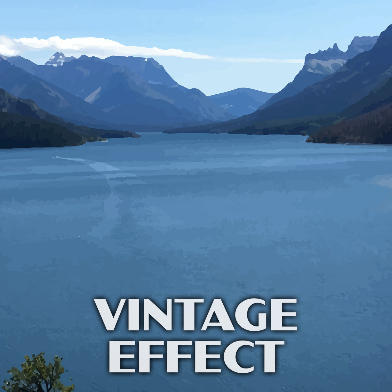 Waterton Lakes National Park Poster-WPA (Lake Waterton)