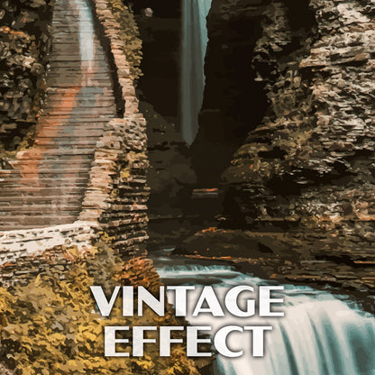Watkins Glen State Park Poster - WPA (Cavern Cascade)