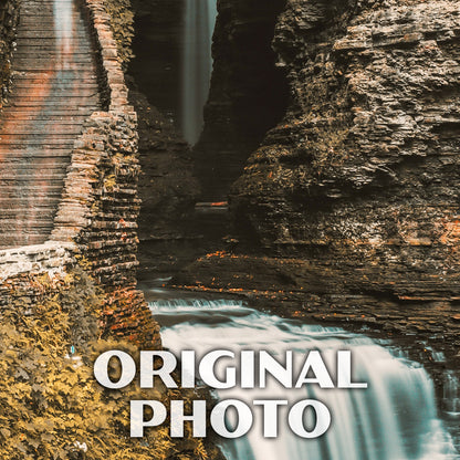 Watkins Glen State Park Poster - WPA (Cavern Cascade)