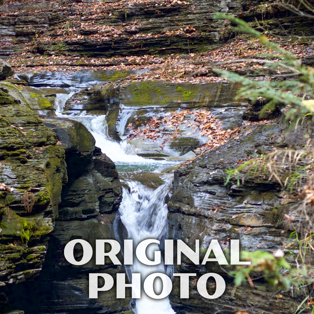 Watkins Glen State Park Poster - WPA (Central Cascade)