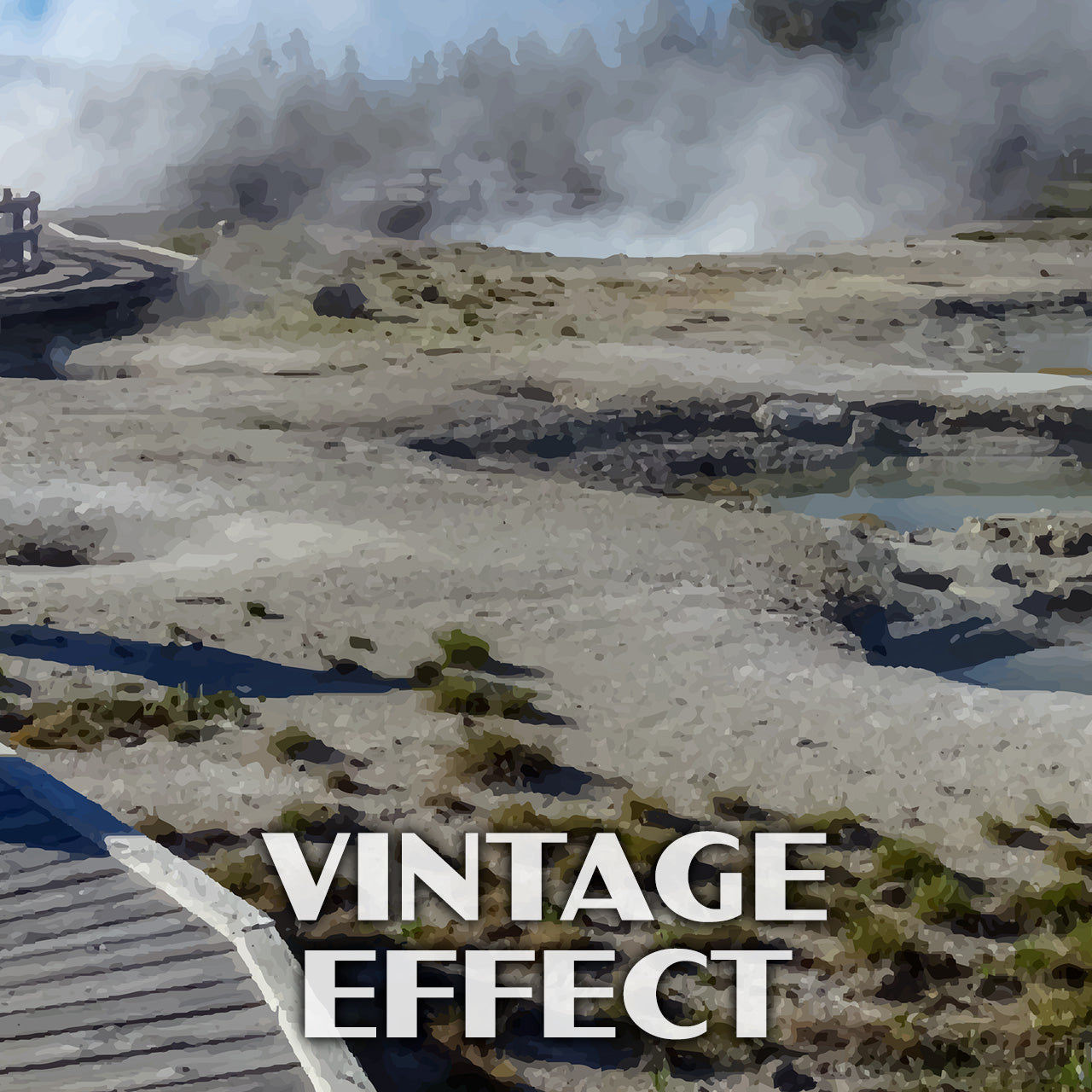 Yellowstone National Park Poster-WPA (West Thumb Geyser Basin)