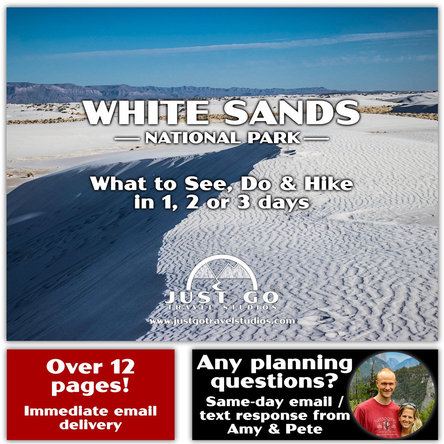 White Sands National Park Itinerary (Digital Download)