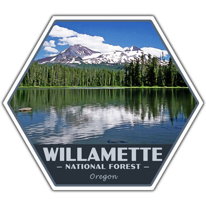 Willamette national forest sticker