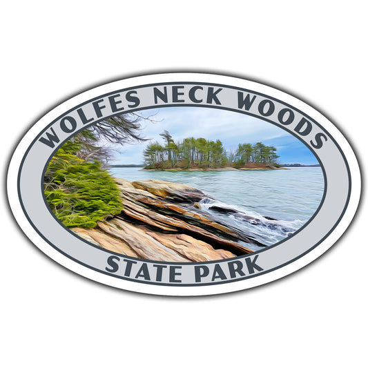 Wolfes Neck Woods state park sticker