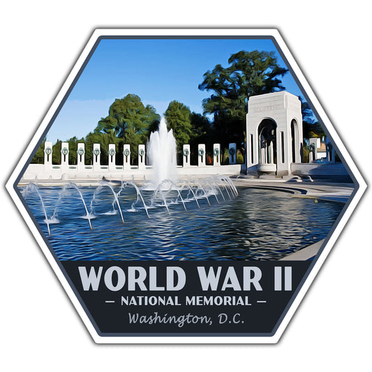 World War 2 national memorial sticker