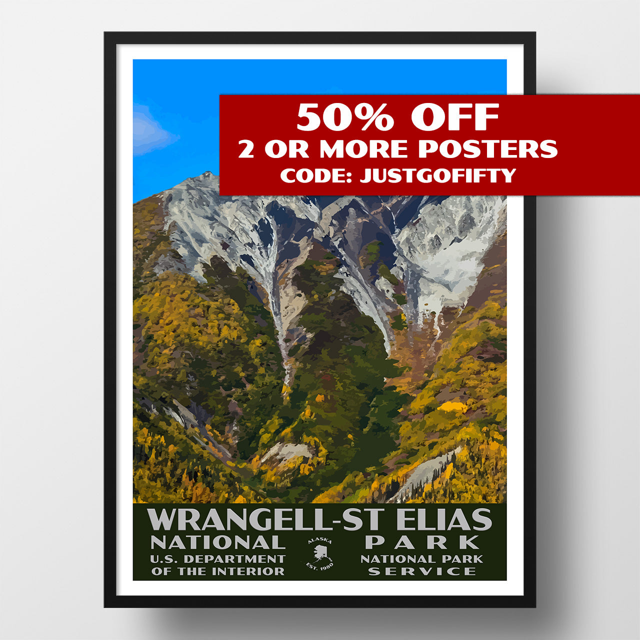 Wrangell St Elias National Park poster