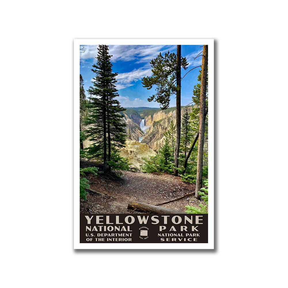 Yellowstone National Park Poster-WPA (Artist Point)