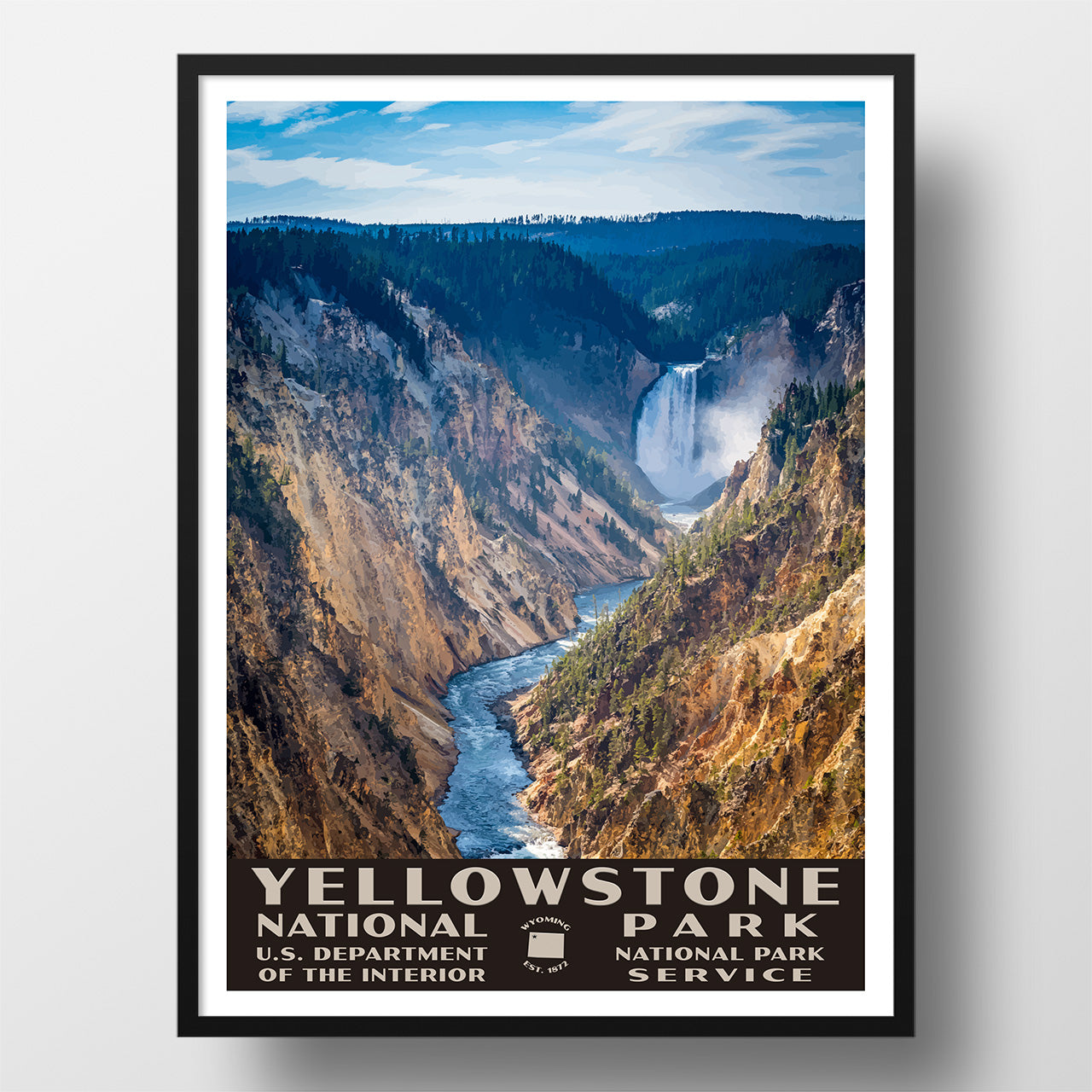 yellowstone national park poster
