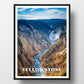 Yellowstone National Park Poster-WPA (Grand Canyon of the Yellowstone)