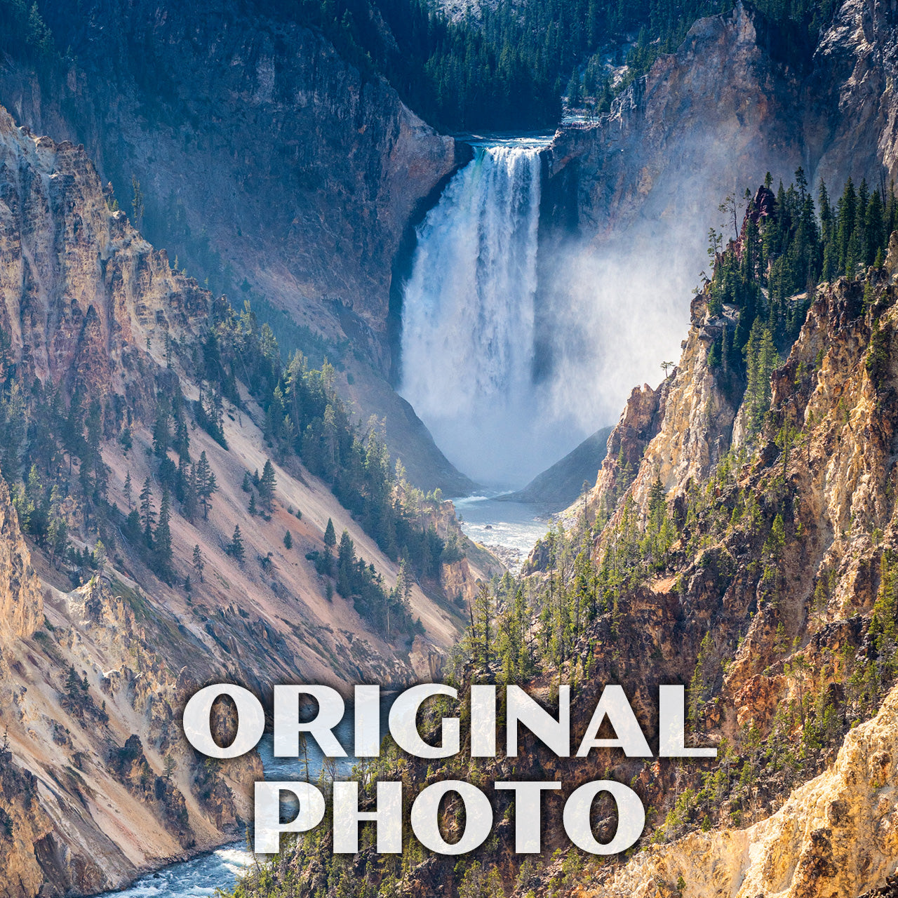 Yellowstone National Park Poster-WPA (Grand Canyon of the Yellowstone)